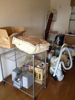 見附市のお客様 さんの不用品回収前の部屋の画像